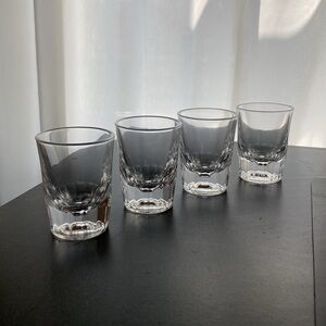 4 for $4 clear shot glasses
